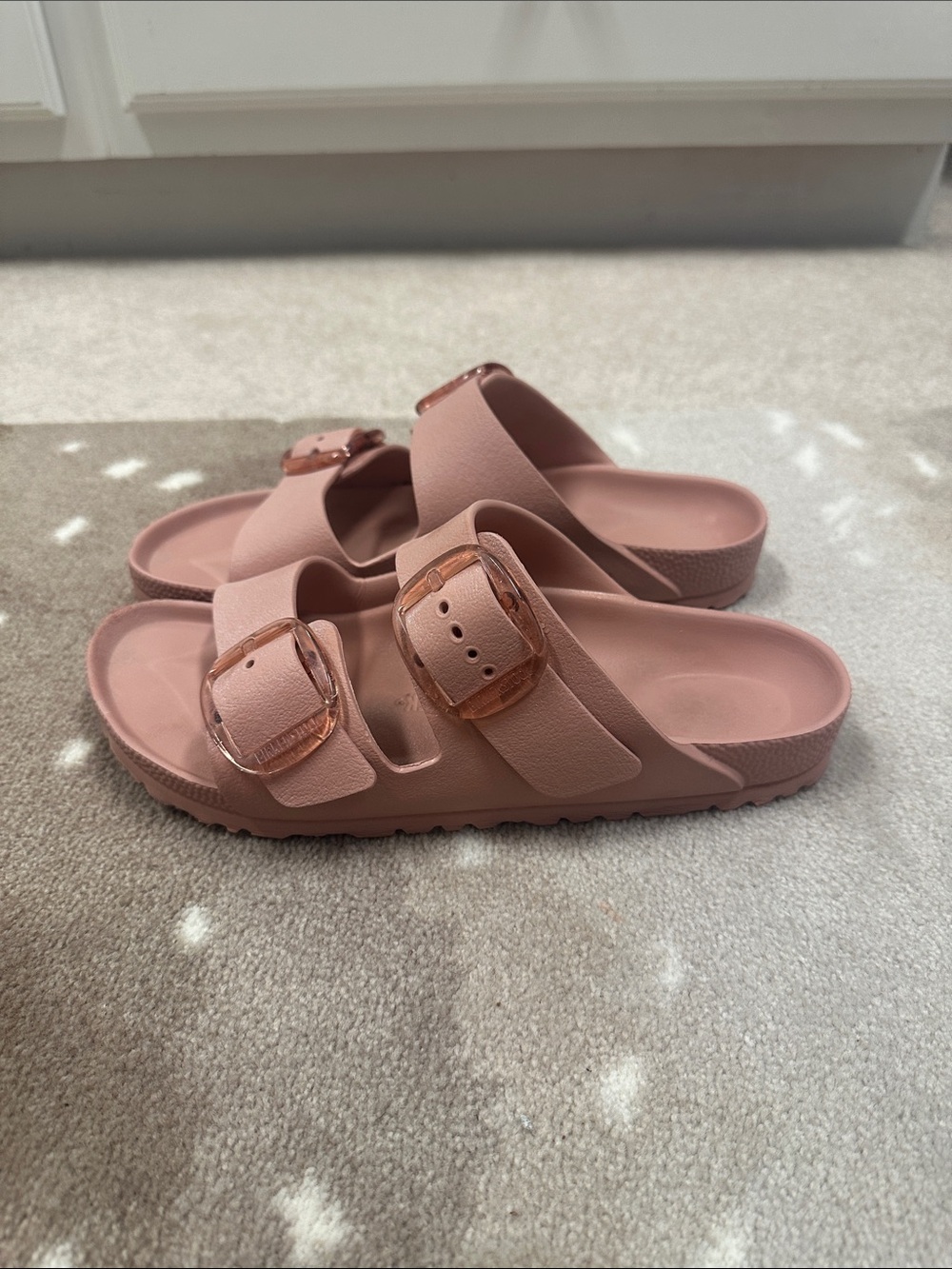 Birkenstock Arizona Big Buckle EVA Waterproof Slide Sandals in Pink Clay